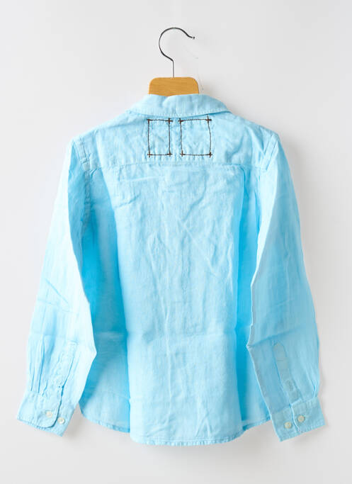 Chemise manches longues coupe droite bleu EUROPANN garcon