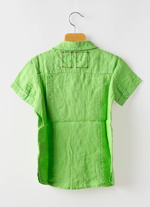 Chemise manches courtes coupe droite vert EUROPANN garcon