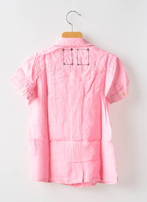 Chemise manches courtes rose EUROPANN pour garçon