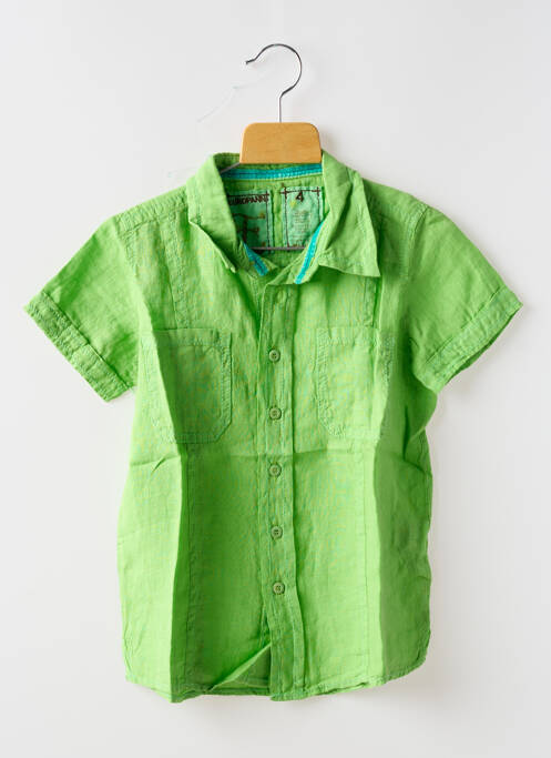 Chemise manches courtes vert EUROPANN pour garçon