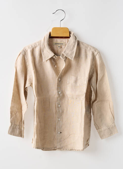 Chemise manches longues beige EUROPANN pour garçon