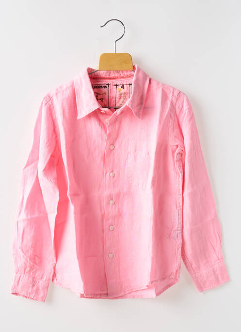 Chemise manches longues rose EUROPANN pour garçon