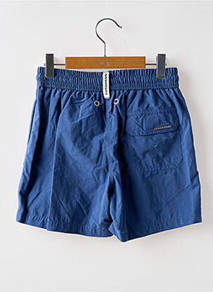 Short poches taille élastique bleu EUROPANN garçon