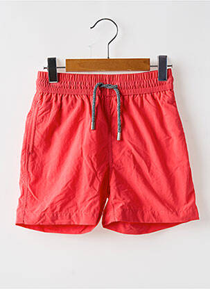 Short poches taille élastique rouge EUROPANN garçon