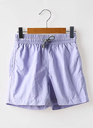 Short poches taille élastique violet EUROPANN garçon