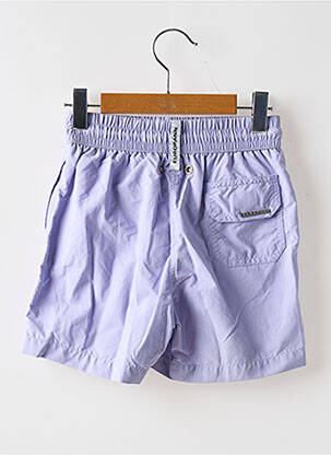 Short poches taille élastique violet EUROPANN garçon