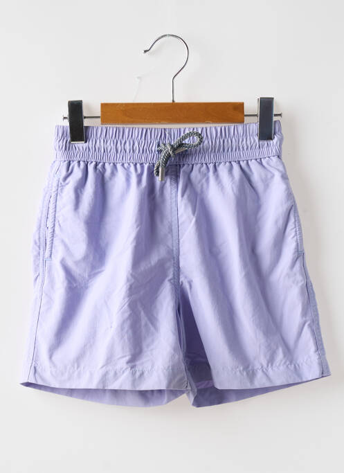 Short poches taille élastique violet EUROPANN garcon