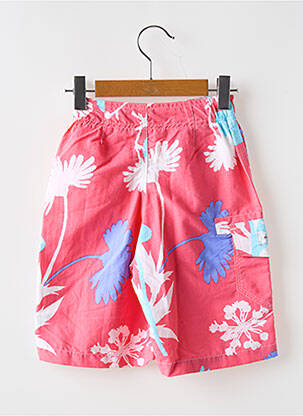 Short de bain tissage popeline rose EUROPANN garçon