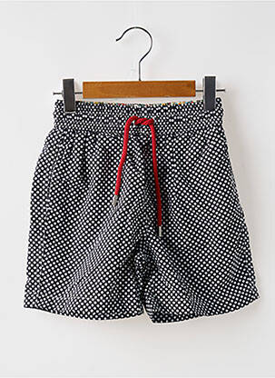 Short de bain tissage popeline noir EUROPANN garçon