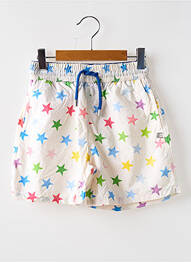 Short de bain tissage popeline blanc EUROPANN garcon