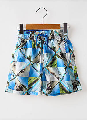 Short de bain tissage popeline bleu EUROPANN garçon