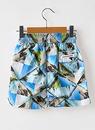 Short de bain tissage popeline bleu EUROPANN garçon