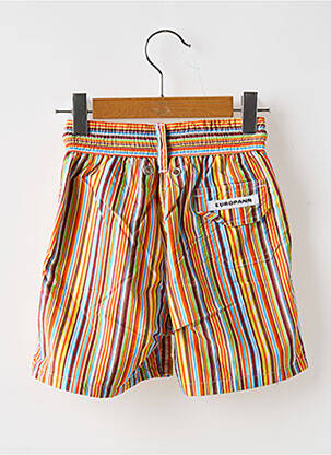 Short de bain tissage popeline orange EUROPANN garçon