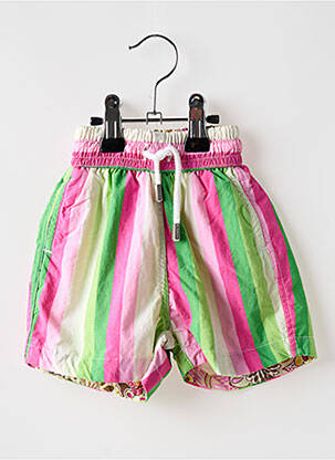 Short de bain tissage popeline vert EUROPANN garçon