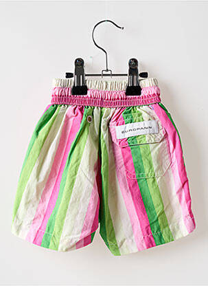 Short de bain tissage popeline vert EUROPANN garçon
