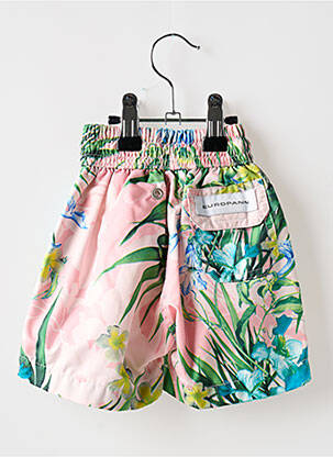 Short de bain tissage popeline vert EUROPANN garçon