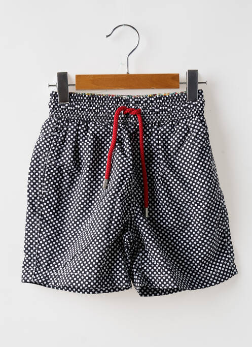 Short de bain tissage popeline noir EUROPANN garcon