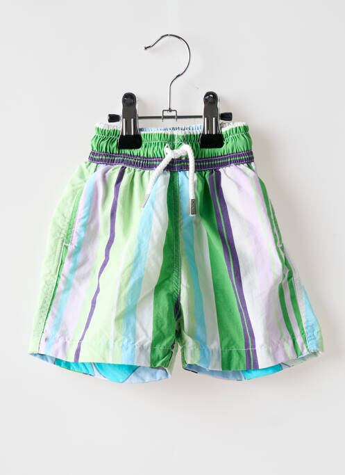 Short de bain tissage popeline vert EUROPANN garcon