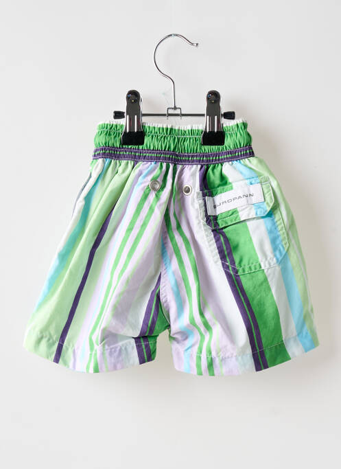 Short de bain tissage popeline vert EUROPANN garcon