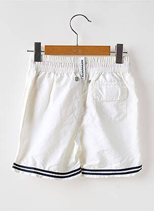 Short de bain stretch blanc EUROPANN garçon