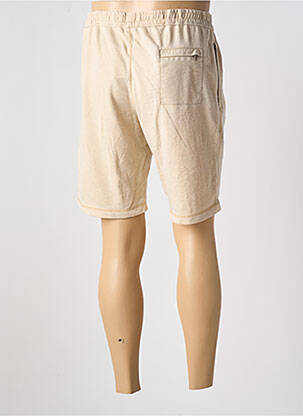Bermuda taille élastique taille normale beige EUROPANN homme