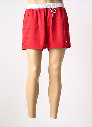 Short de bain tissage imperméable rouge HARMONT & BLAINE homme