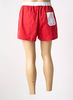 Short de bain tissage imperméable rouge HARMONT & BLAINE homme