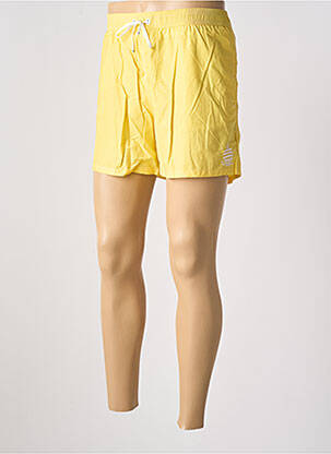 Short de bain tissage imperméable jaune MARINA YACHTING homme