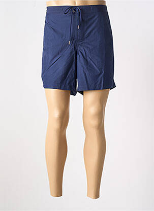 Short de bain effet matière satinée bleu FACONNABLE homme