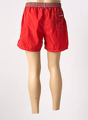 Short de bain tissage imperméable rouge HARMONT & BLAINE homme
