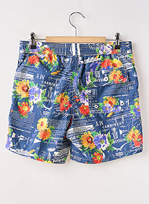 Short de bain imprimé fantaisie bleu MARINA YACHTING homme