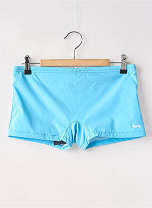 Short de bain effet matière satinée bleu HARMONT & BLAINE homme