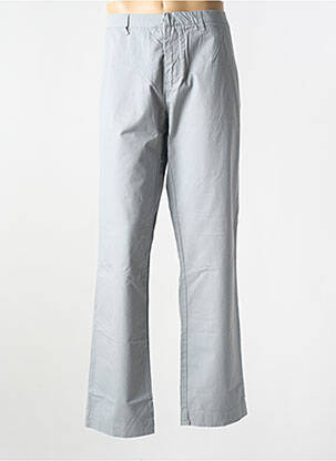 Pantalon chino fermeture zippée sous rabat avec crochet gris EUROPANN homme