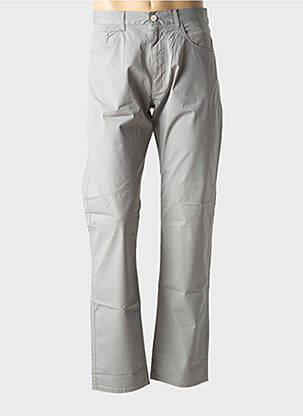 Pantalon droit tissage popeline taille normale gris GANT homme