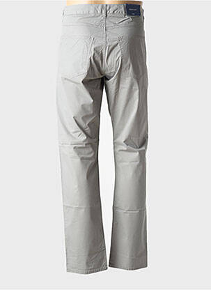 Pantalon droit tissage popeline taille normale gris GANT homme