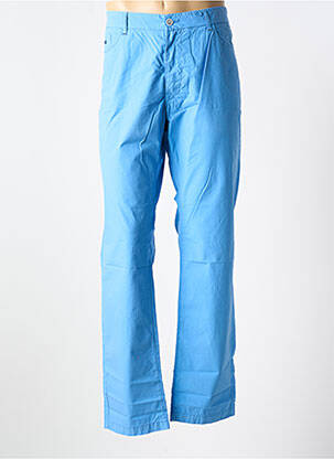 Pantalon chino tissage popeline taille normale bleu HARMONT & BLAINE homme