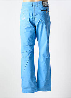 Pantalon chino tissage popeline taille normale bleu HARMONT & BLAINE homme