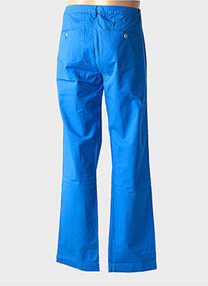 Pantalon chino fermeture zippée sous rabat avec crochet taille normale bleu fonce EUROPANN homme