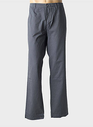 Pantalon chino fermeture zippée sous rabat avec crochet taille normale gris EUROPANN homme