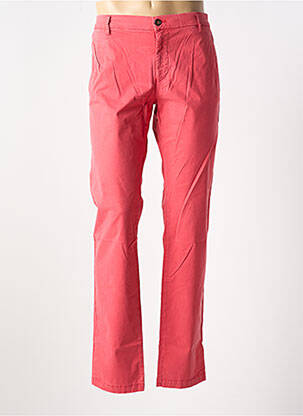 Pantalon chino tissage popeline taille normale rouge EUROPANN homme
