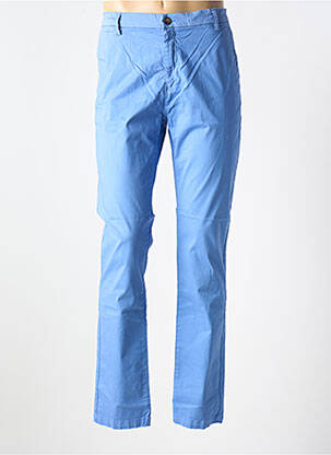 Pantalon chino tissage popeline taille normale bleu EUROPANN homme