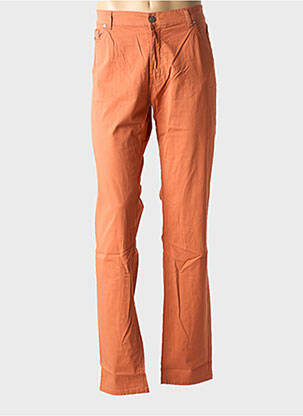 Pantalon slim tissage popeline taille normale orange HARMONT & BLAINE homme