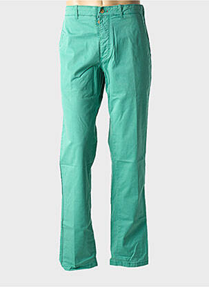 Pantalon chino tissage popeline taille normale vert HARMONT & BLAINE homme