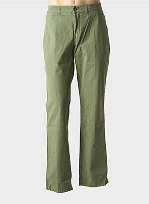 Pantalon chino tissage popeline taille normale vert HARMONT & BLAINE homme