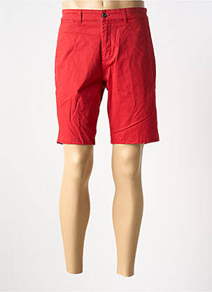 Bermuda taille à pinces taille normale rouge HARMONT & BLAINE homme