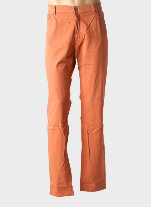 Pantalon slim tissage popeline taille normale orange HARMONT & BLAINE homme