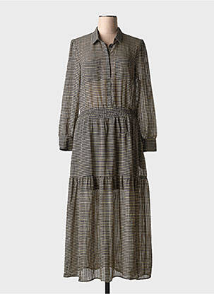Robe longue manches longues manches longues gris RUE MAZARINE femme