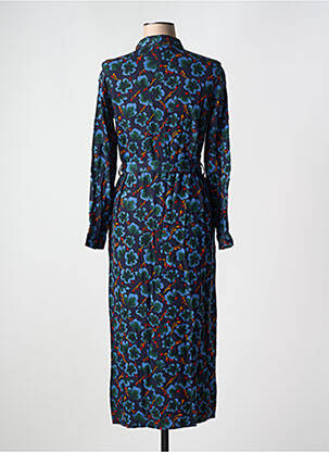 Robe longue manches longues manches longues bleu GARCIA femme