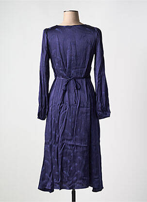 Robe longue manches longues manches longues bleu KING LOUIE femme