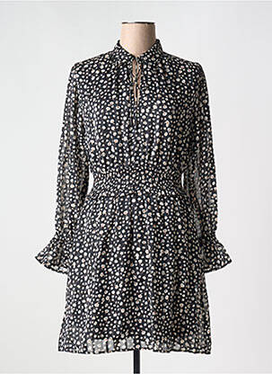 Robe courte manches longues manches longues noir SALSA femme